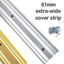 Extra wide carpet cover strip